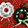 Mini Christmas Crochet Wreath